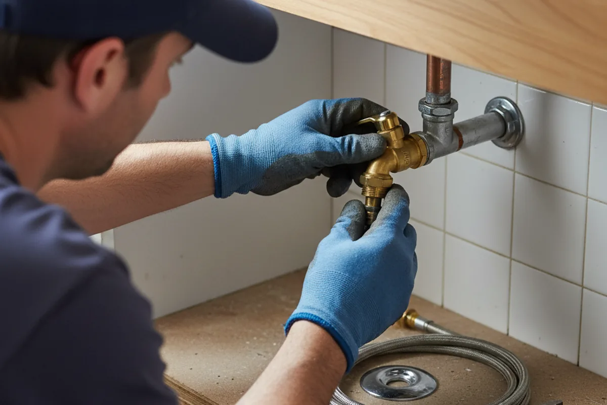 Shutoff valve and fitting work during Faucet and Fixture Repair in Fairgrove